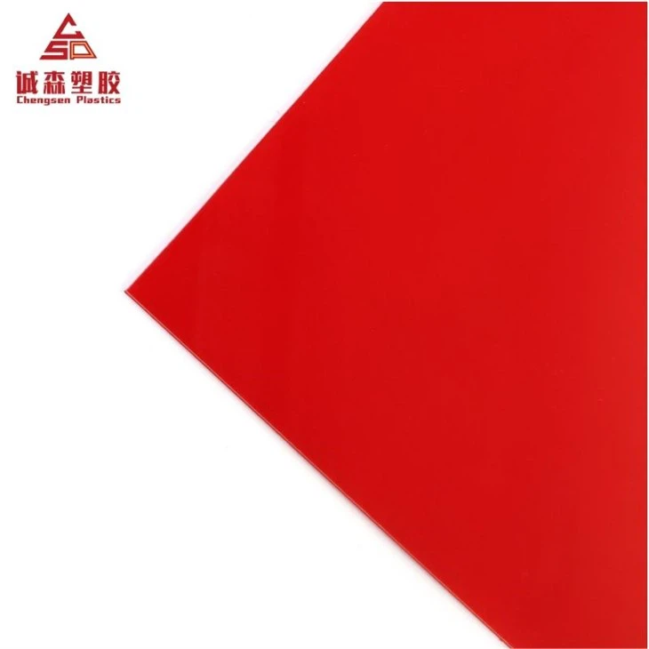 Hoja de plástico ABS rojo